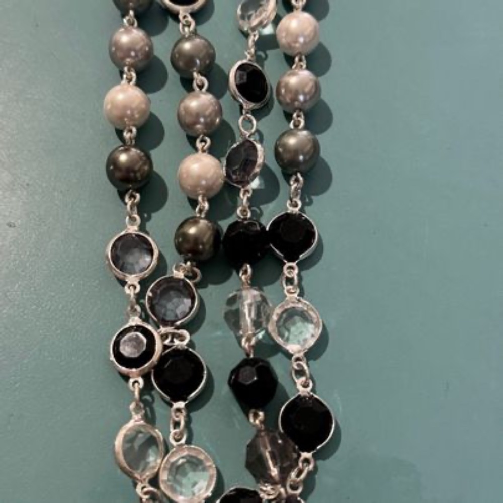 Park Lane Layered Glass/Stone Necklace